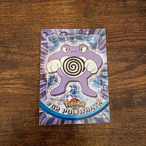 Vintage Pokémon Poliwrath Collectible Card - Purple/White